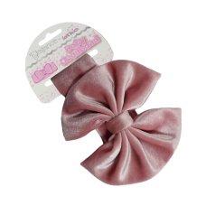 HB114-RO: Rose Gold Velour Headband w/Bow